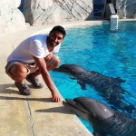 Filippo Magnini in visita a Oltremare