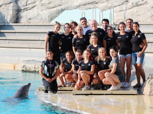 La Nazionale Femminile di Ginnastica artistica in visita a Oltremare
