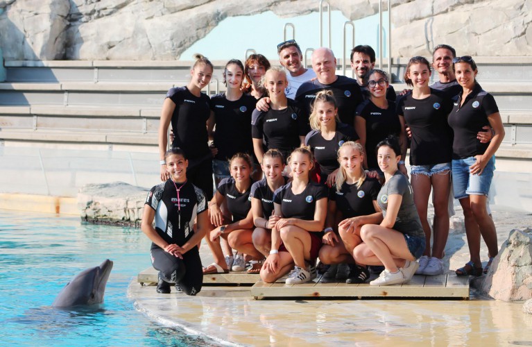 La Nazionale Femminile di Ginnastica artistica in visita a Oltremare