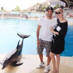 Marco Bocci e Laura Chiatti tra i delfini di Oltremare