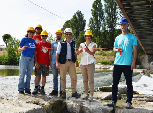 A Rimini la prima scala di risalita per piccoli di anguille sul Fiume Marecchia