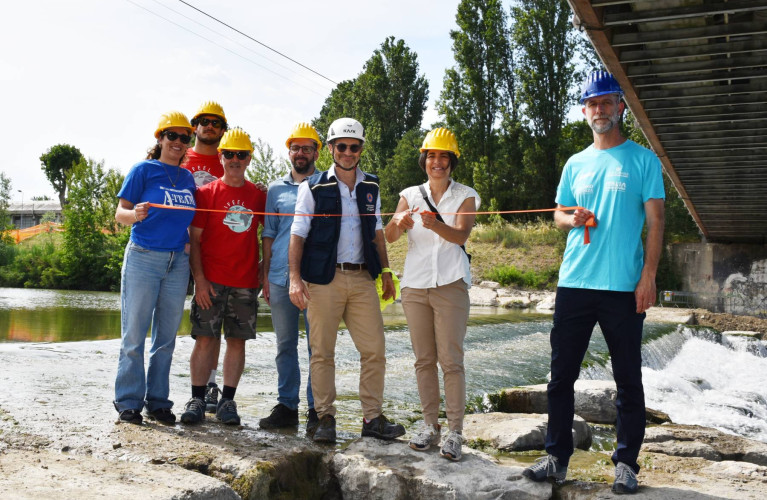 A Rimini la prima scala di risalita per piccoli di anguille sul Fiume Marecchia