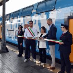 Alla stazione di Bologna il debutto del “Treno Riccione” ambasciatore dei parchi Costa Edutainment e della città