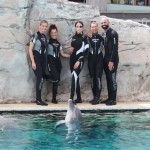 Gessica Notaro tra i delfini, tanti i fan arrivati da tutta Italia 
